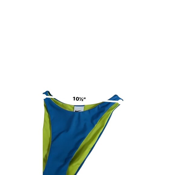 Nike Womens Reversible Swim Bottom XS Blue & Neon Green Move to Zero Bikini - Picture 10 of 12